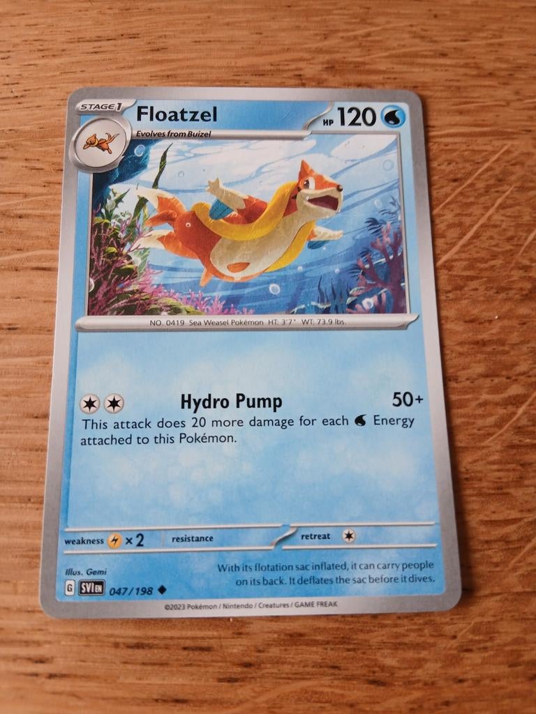 Pokémon Kaart: Floatzel 047/198  - Nieuwstaat, Ophalen of Verzenden, Nieuw, Losse kaart