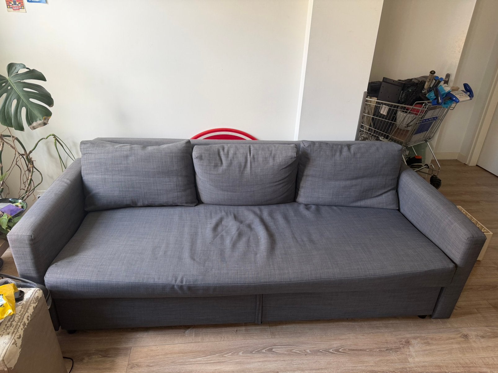 Slaapbank, Ophalen, Gebruikt, Eenpersoons, 120 cm