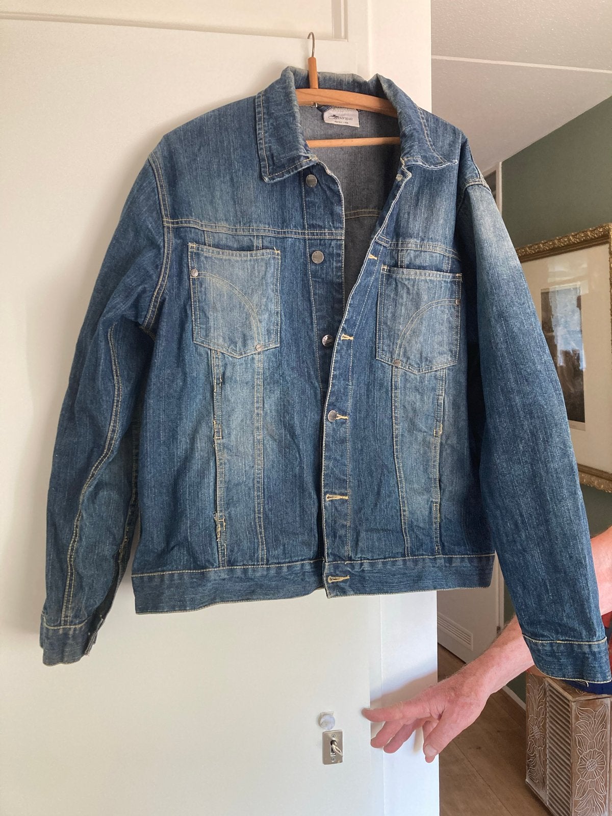Vintage Camargue Spijkerjack - Maat 56, Ophalen of Verzenden, Gedragen