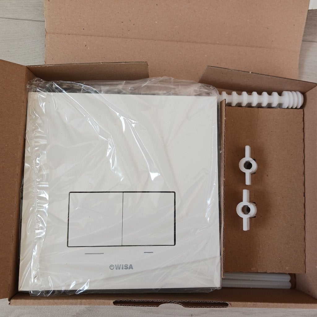 WISA XS-bedieningspaneel Delos aluminium mat wit DF, Ophalen of Verzenden, Nieuw, Toilet