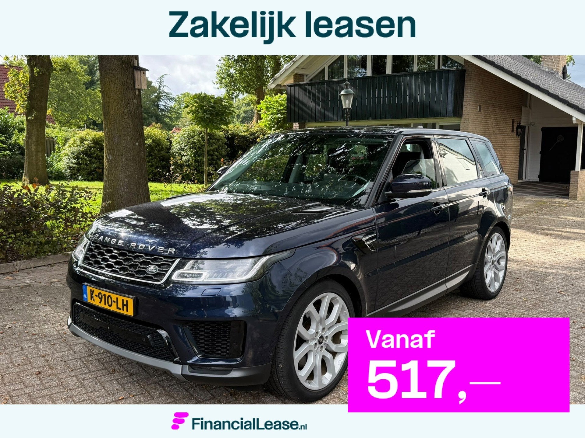 Land Rover Range Rover Sport P400e HSE|Facelift|Meridian|Led, Automaat, Gebruikt, 4 cilinders, Blauw