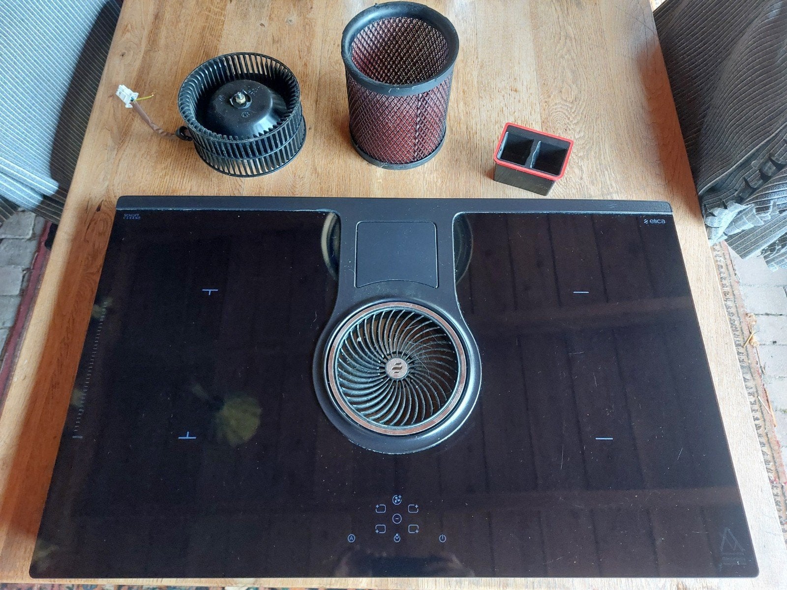 Glasplaat voor Elica NIKOLATESLA BL/A/83 met afzuiging, Witgoed en Apparatuur, Kookplaten, Nieuw, Inbouw, Inductie, 4 kookzones