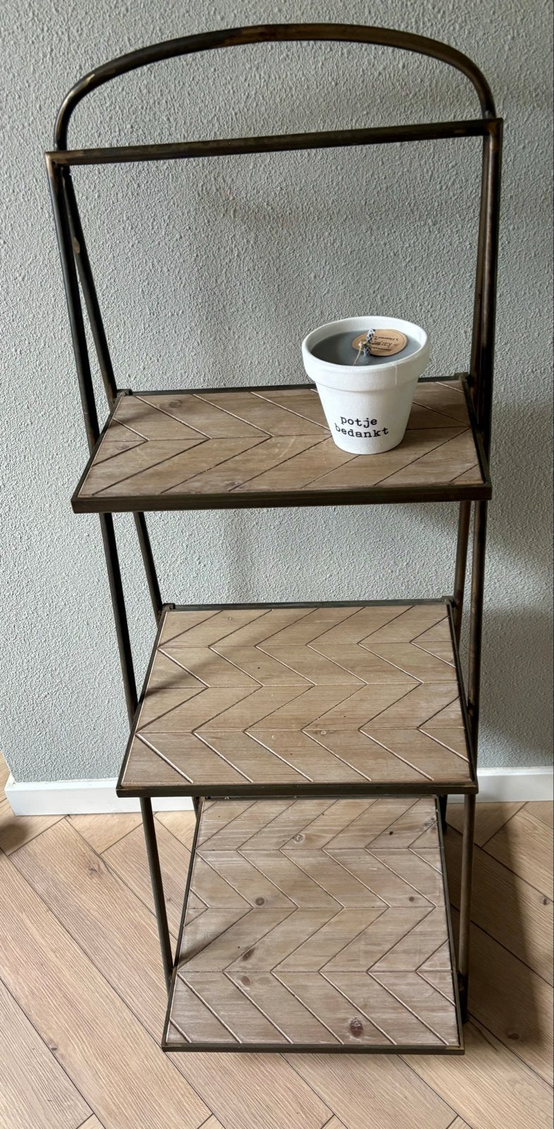 Mooie etagère /rek met 3 planken, Ophalen, Zo goed als nieuw