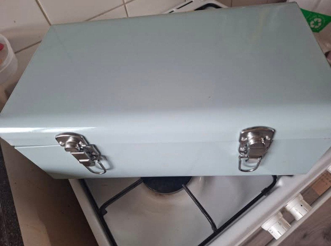 broodbak mintgroen, Ophalen, 50 tot 100 cm, Zo goed als nieuw, Metaal