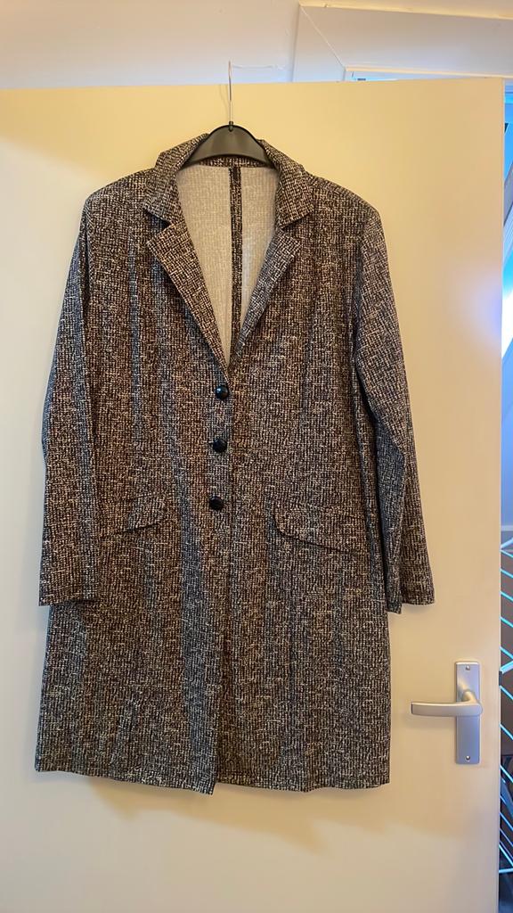 Plus basics colbert travelstof maat 46, Kleding | Dames, Grote Maten, Ophalen of Verzenden, Zo goed als nieuw, Zwart, Jasje of Colbert