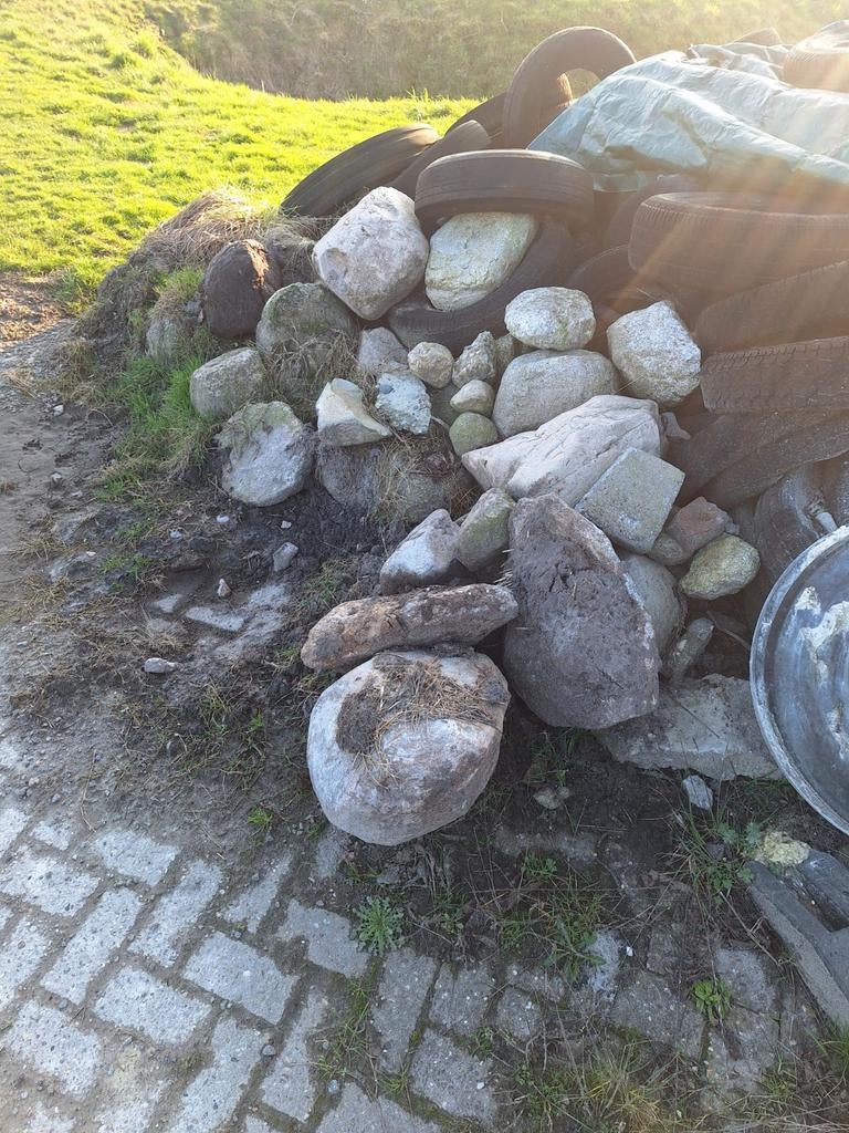 Partij veld keien, Tuin en Terras, Grind, Keien en Split, Ophalen of Verzenden