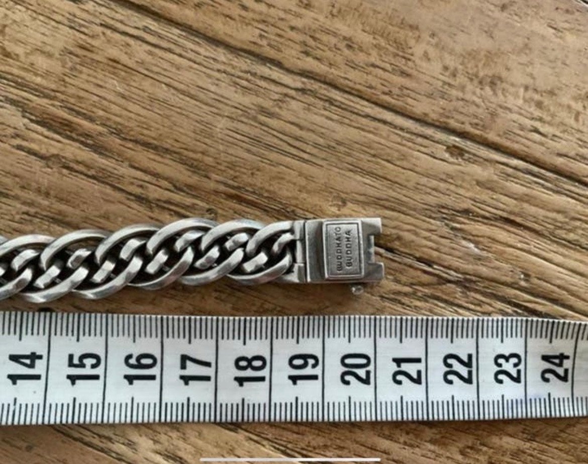 Buddha to Buddha armband, zilver, Ophalen of Verzenden, Gebruikt, Zilver, Zilver