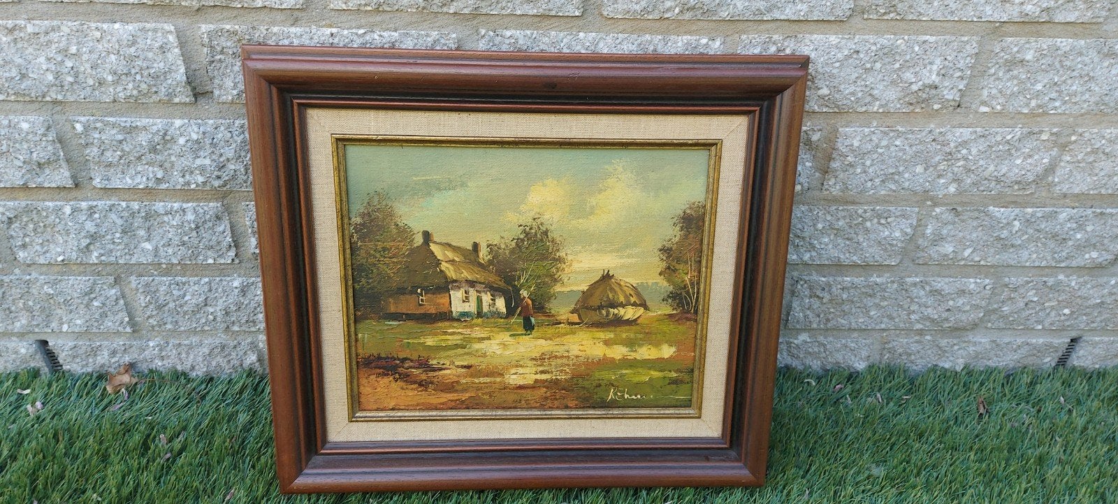 Oud Hollands Landschap Schilderij - Gesigneerd, Antiek en Kunst, Kunst | Schilderijen | Klassiek, Ophalen of Verzenden