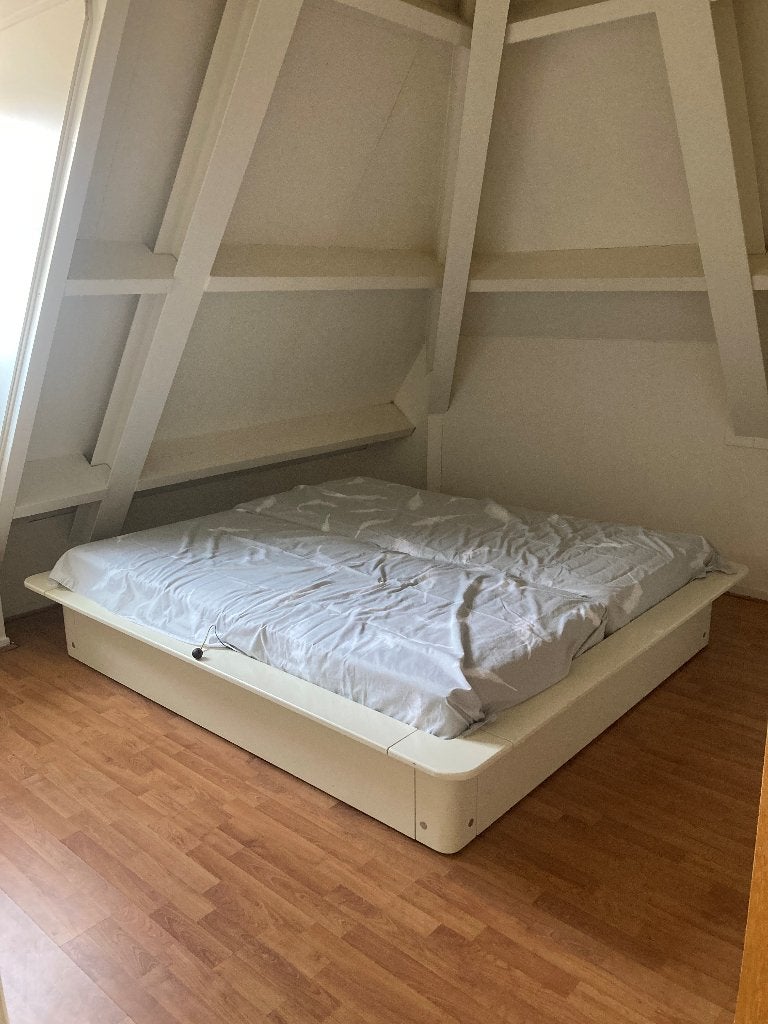 Twee persoons verstelbaar bed, Ophalen, Tweepersoons, 180 cm, Hout