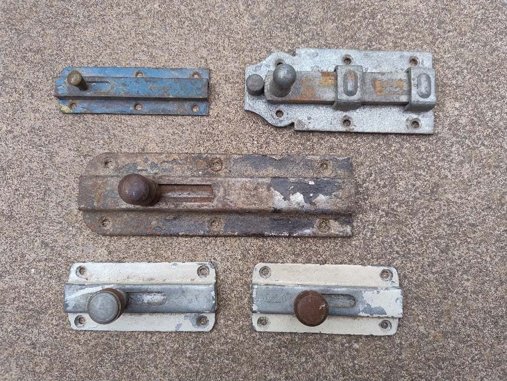 Diverse schuifsloten, Doe-het-zelf en Verbouw, Hang- en Sluitwerk, Ophalen of Verzenden, Gebruikt, Schuif of Grendel