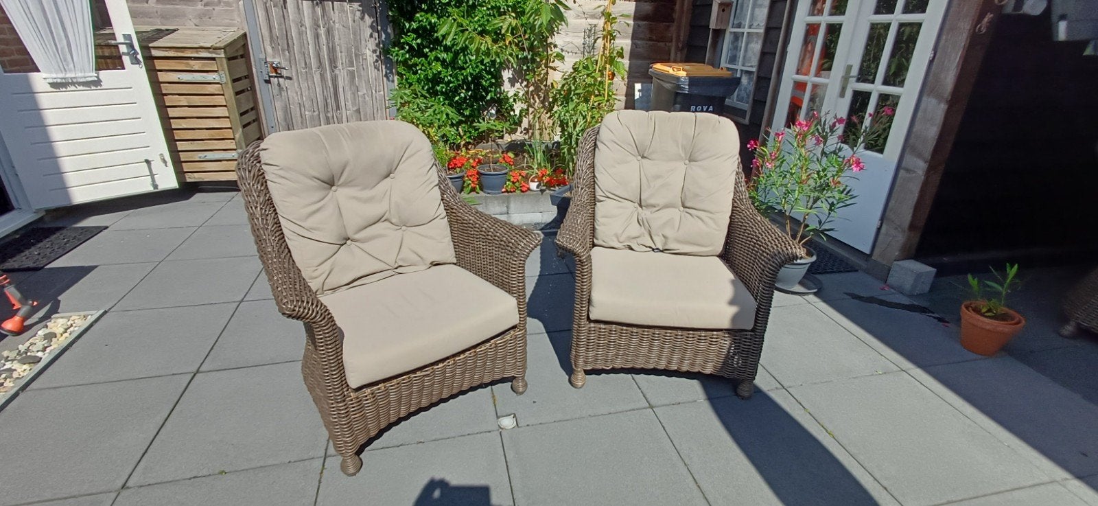 loungeset + lounge diningset, Tuin en Terras, Ophalen, Zo goed als nieuw, Aluminium