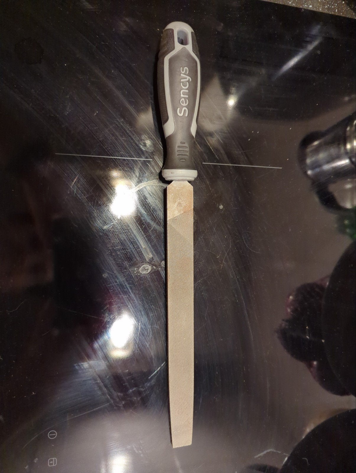 Sencys metalen vijl - Good condition, Ophalen of Verzenden, Gebruikt, Vijl/Rasp, Overige merken