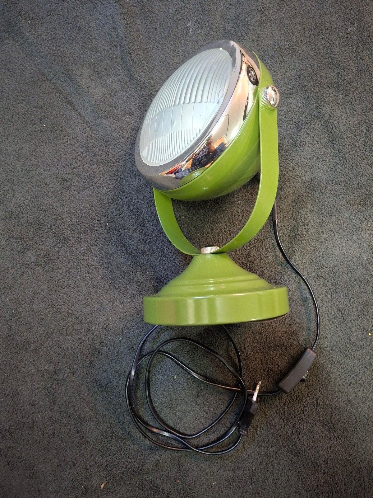 Tafellamp / Bureaulamp 'Oldtimer' - Groen, Huis en Inrichting, Lampen | Tafellampen, Gebruikt, Metaal, E14 (klein), Met schakelaar