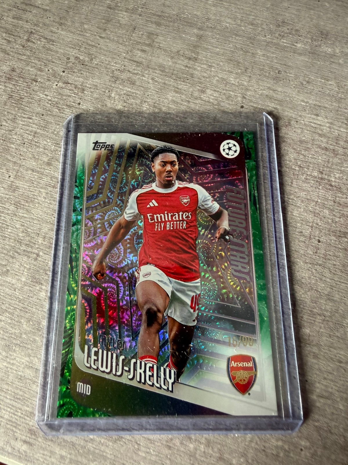 Genummerde Topps Carnaval Lewis-Skelly Arsenal Voetbalkaart, Ophalen of Verzenden, Zo goed als nieuw, Buitenlandse clubs, Poster, Plaatje of Sticker