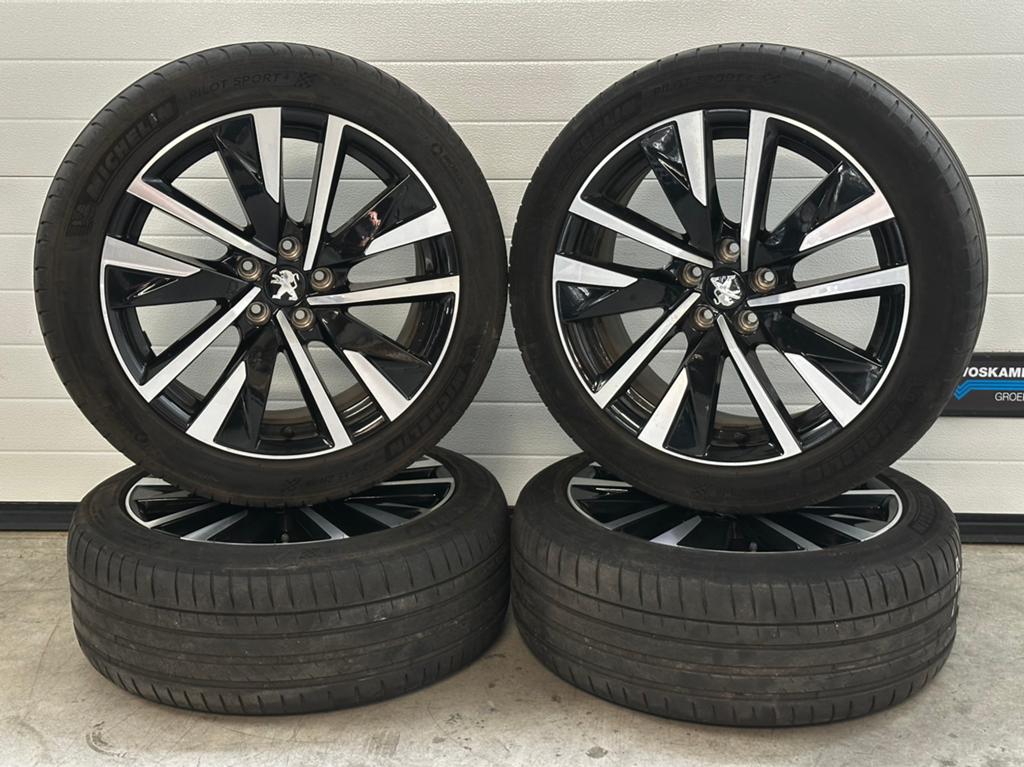 Originele 18 inch 5x108 Peugeot 508 Velgen & Banden set, Auto-onderdelen, Banden en Velgen, 18 inch, Gebruikt, Banden en Velgen