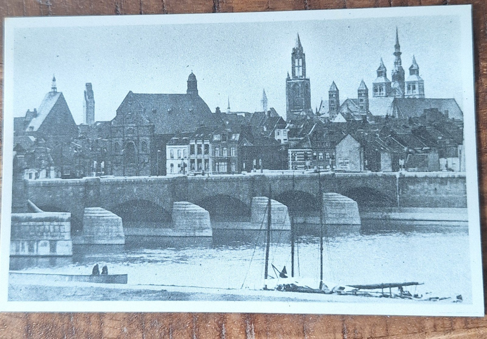 Oude Ansichtkaart Maastricht Wilhelminabrug (voor 1920), Ophalen of Verzenden, Voor 1920, Ongelopen, Limburg