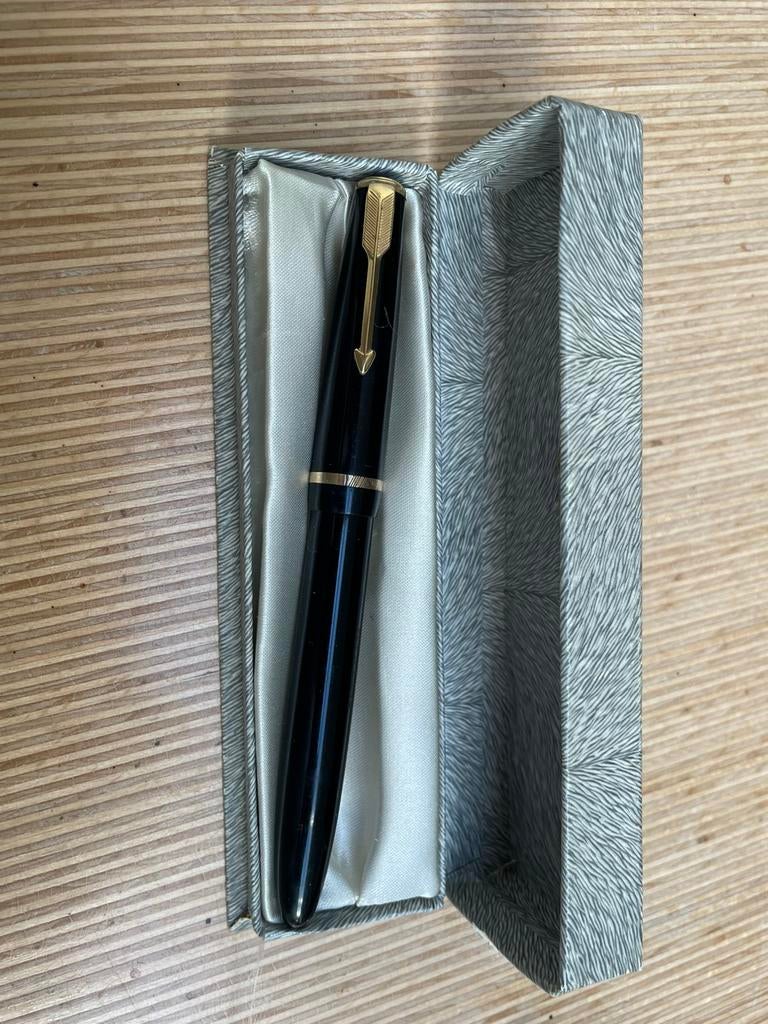 Parker Duofold vulpen, Verzamelen, Pennenverzamelingen, Verzenden, Zo goed als nieuw, Vulpen, Parker