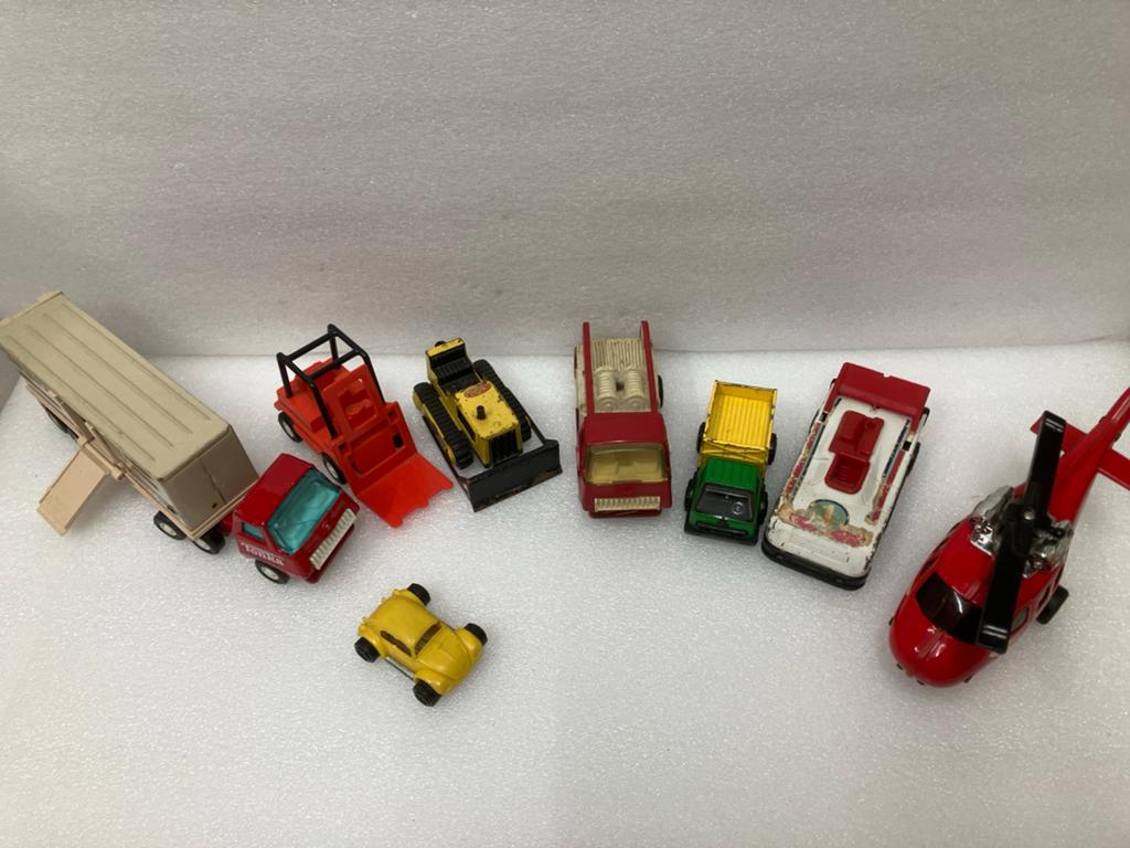 Verzameling van 9 diverse Tonka speelgoedvoertuigen, Kinderen en Baby's, Speelgoed | Speelgoedvoertuigen, Ophalen of Verzenden