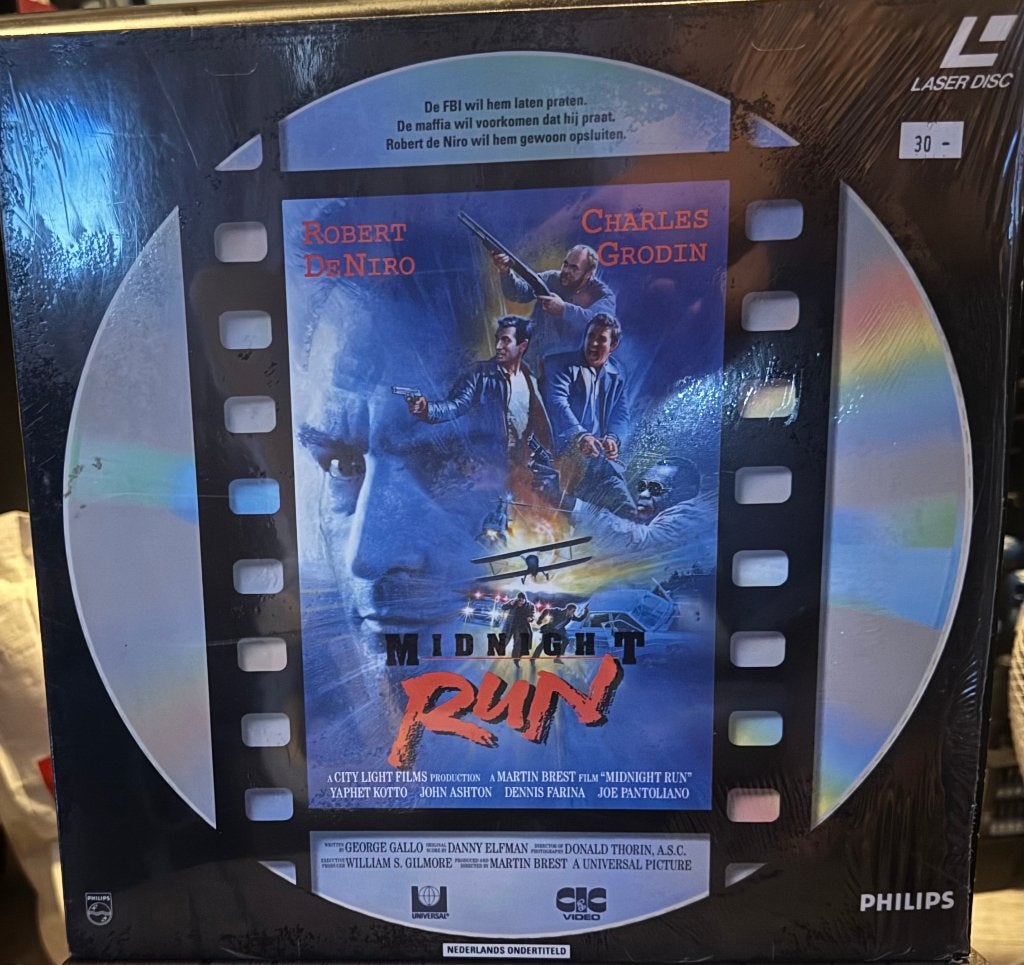Midnight Run LaserDisc PAL NL – Geseald, Ophalen, Nieuw, Film, Poster