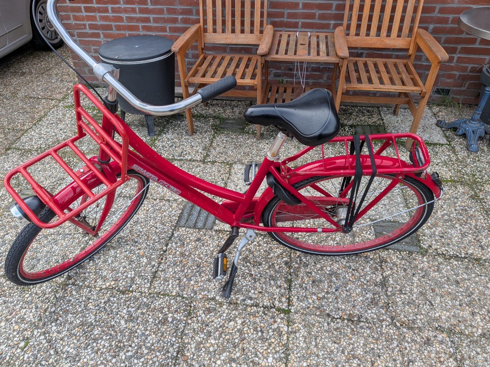 Sparta Pick-Up Transportfiets - Rode Damesfiets, Fietsen en Brommers, Ophalen, Gebruikt, Terugtraprem, Sparta