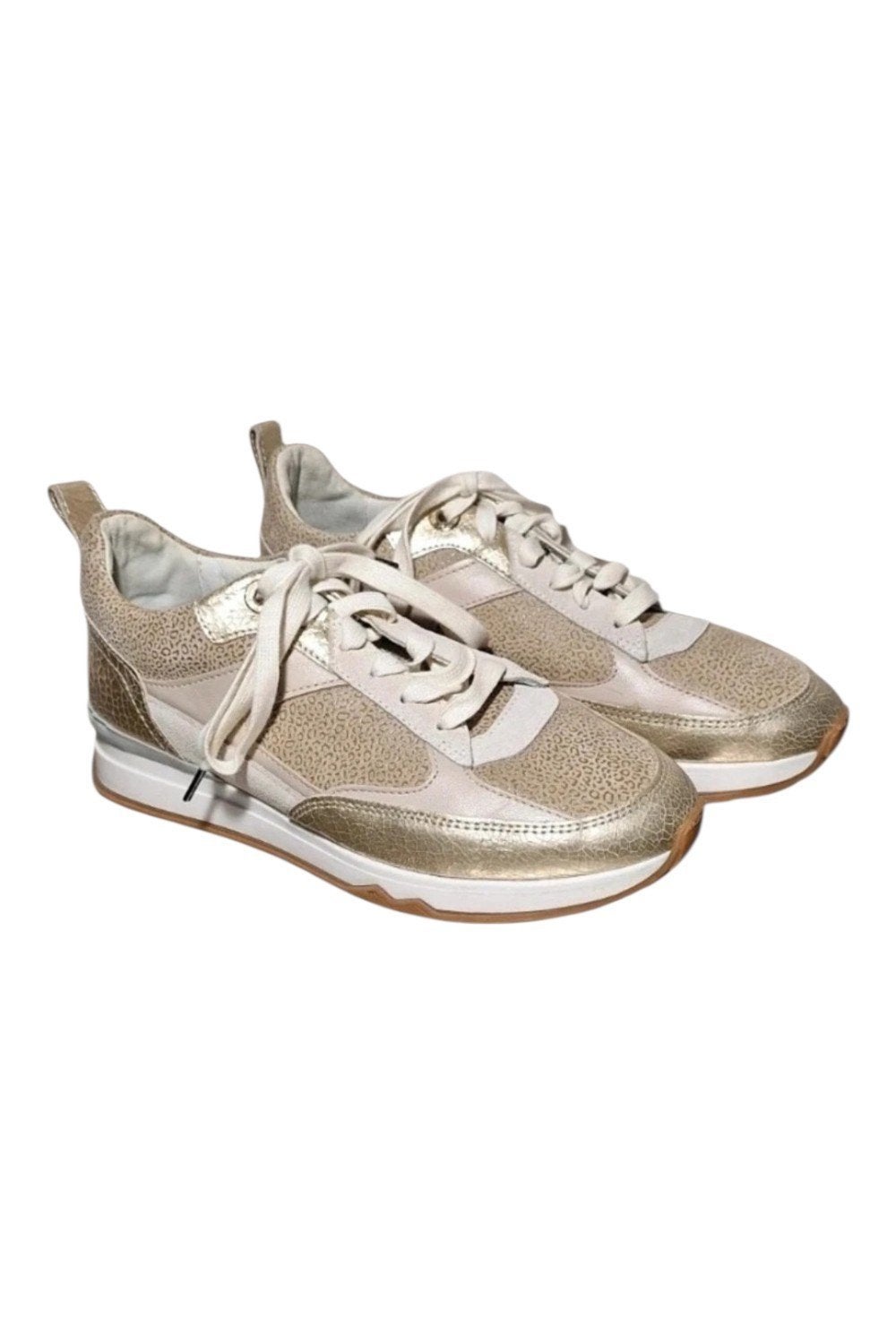 Floris van Bommel sneakers goud/beige maat 36, Beige, Floris van Bommel, Ophalen of Verzenden, Sneakers of Gympen