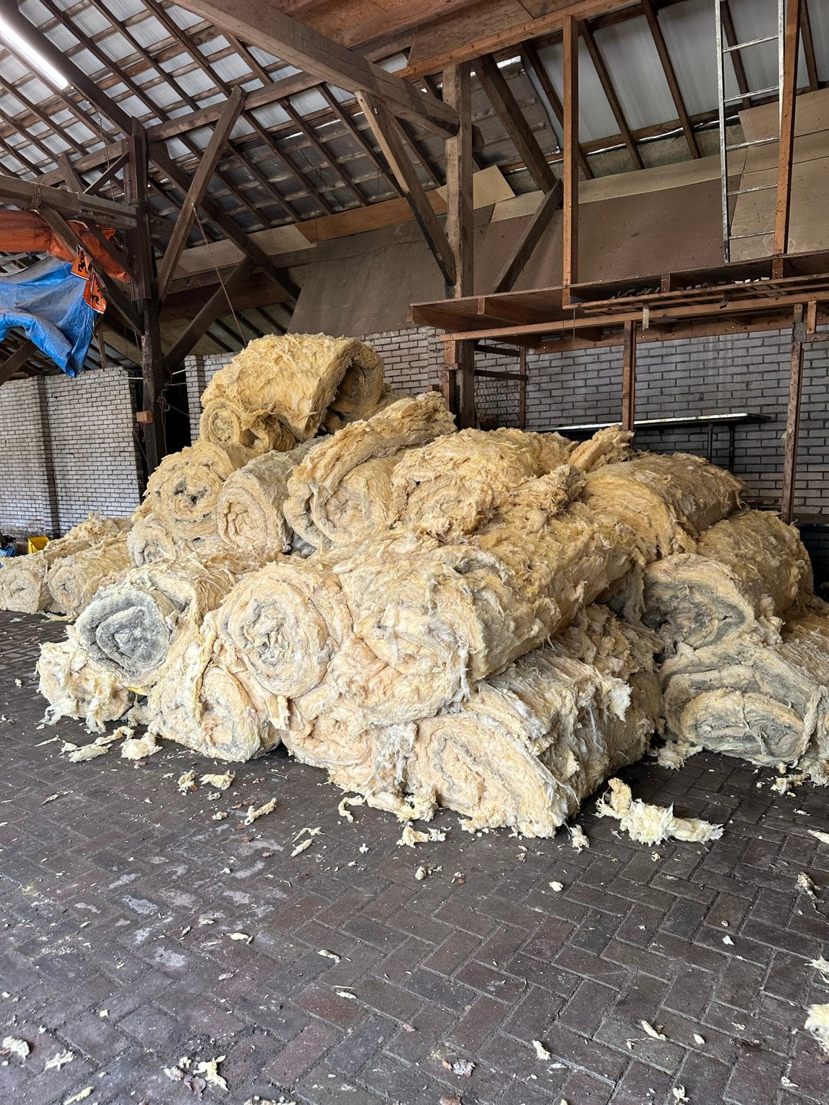 Gratis glaswol rollen + €100 tegoed!, Ophalen, Gebruikt, Dakisolatie, 12 cm of meer