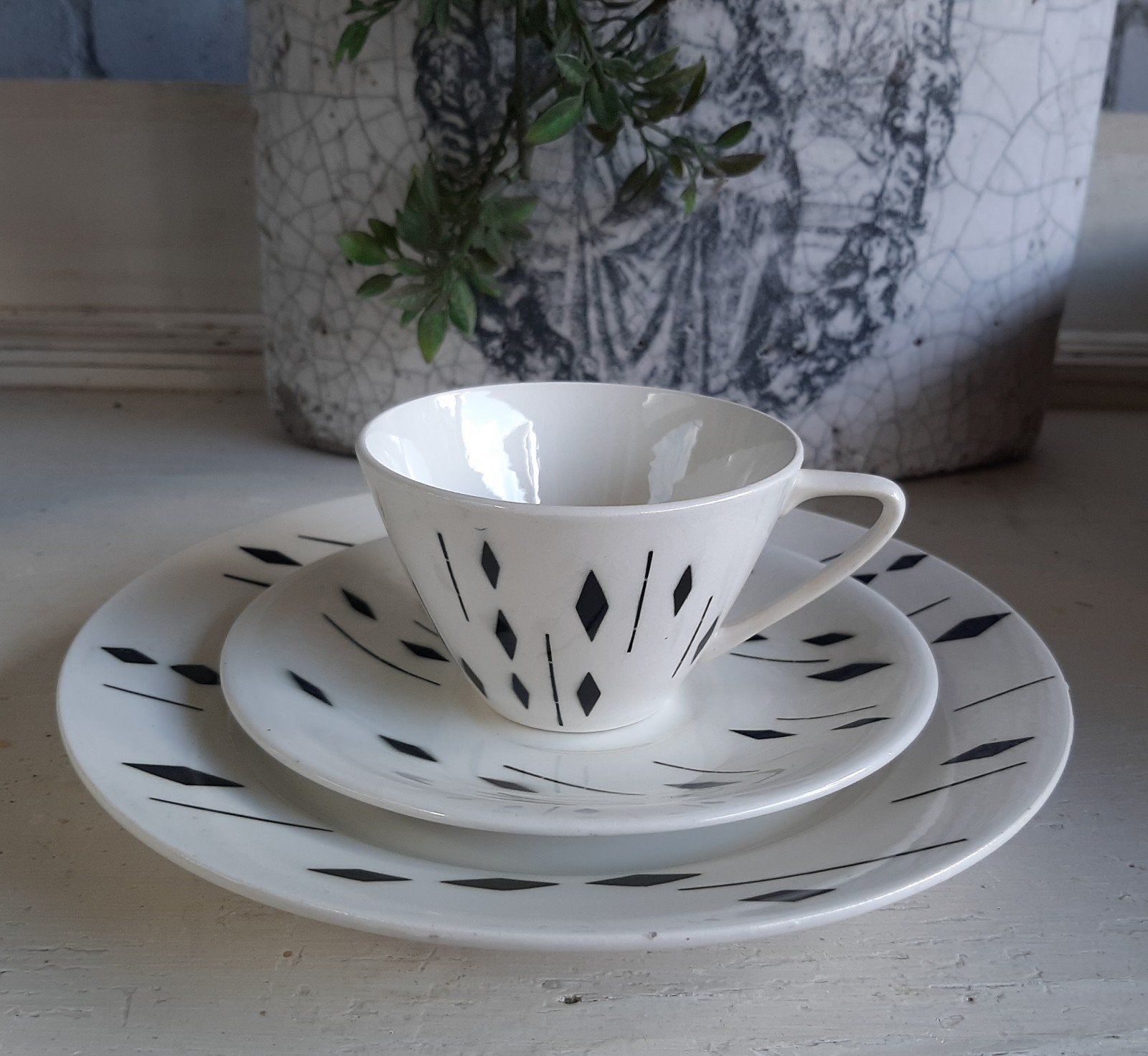Vintage ontbijtset Capri, Ophalen of Verzenden