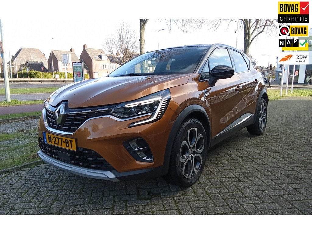 Renault Captur 1.0 TCe 90 Intens digital dash/ecc/cruise/NAP, Auto's, Gebruikt, Overige kleuren, Leder en Stof, Parkeersensor