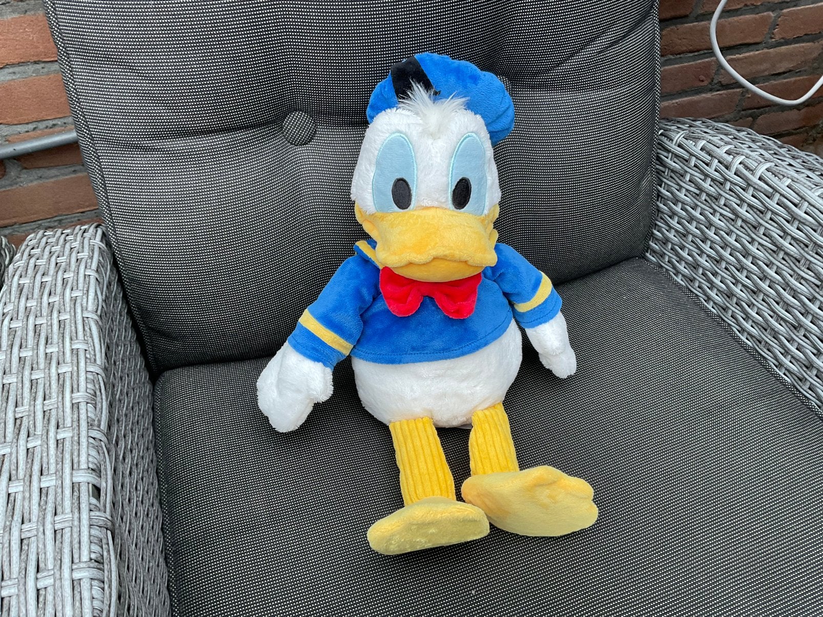Nieuwe zgan grote Donald Duck knuffel licht in wangetjes, Ophalen, Donald Duck, Nieuw, Knuffel