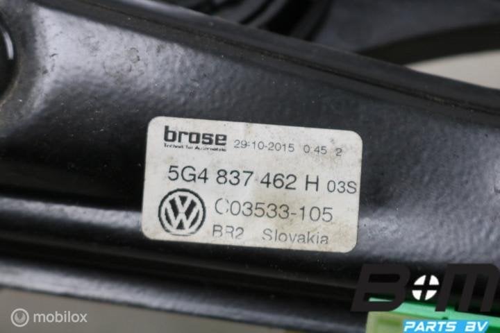 Raammechaniek rechtsvoor VW Golf 7 5G4837462H, Gebruikt