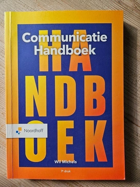 Communicatie Handboek - Wil Michels - 7e druk, Ophalen of Verzenden, Zo goed als nieuw, HBO, Wil Michels