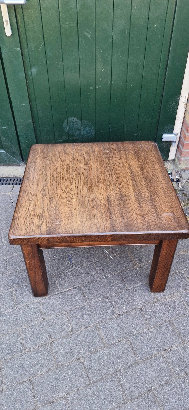 vierkante salontafel, Ophalen, Gebruikt, 50 tot 100 cm, Vierkant