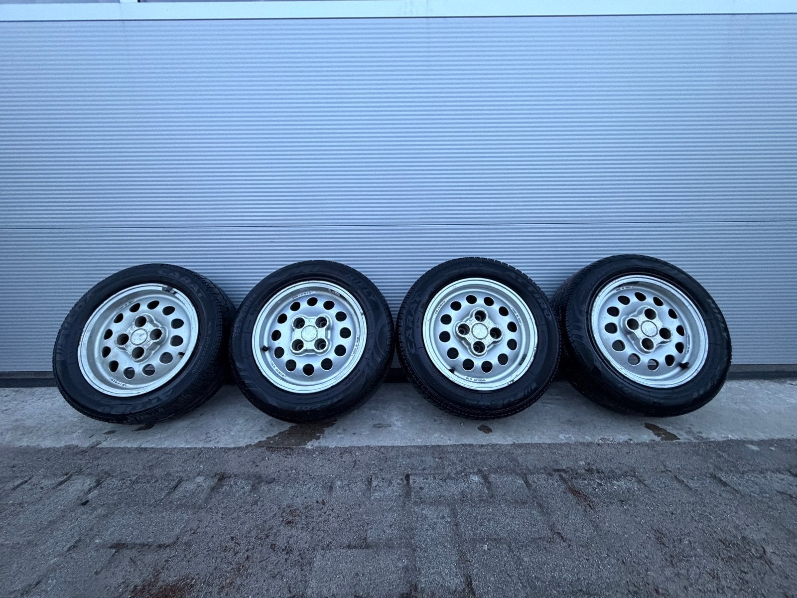 Peugeot 205 1.6 GTI CTI Speedline velgenset, Ophalen, 14 inch, Gebruikt, Banden en Velgen