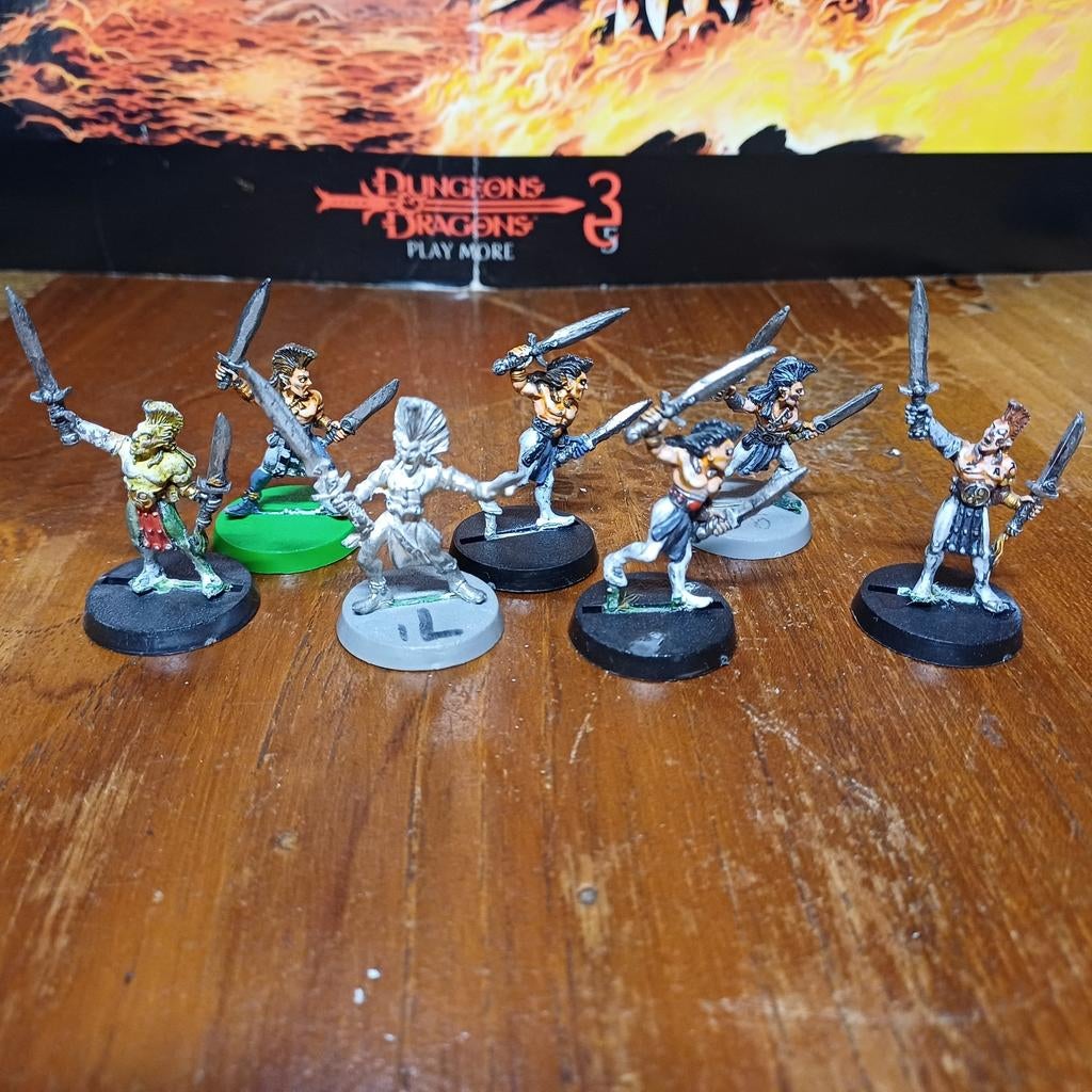 29 Woodelf Wardancers - Warhammer Fantasy, Ophalen of Verzenden, Gebruikt, Warhammer, Geverfd