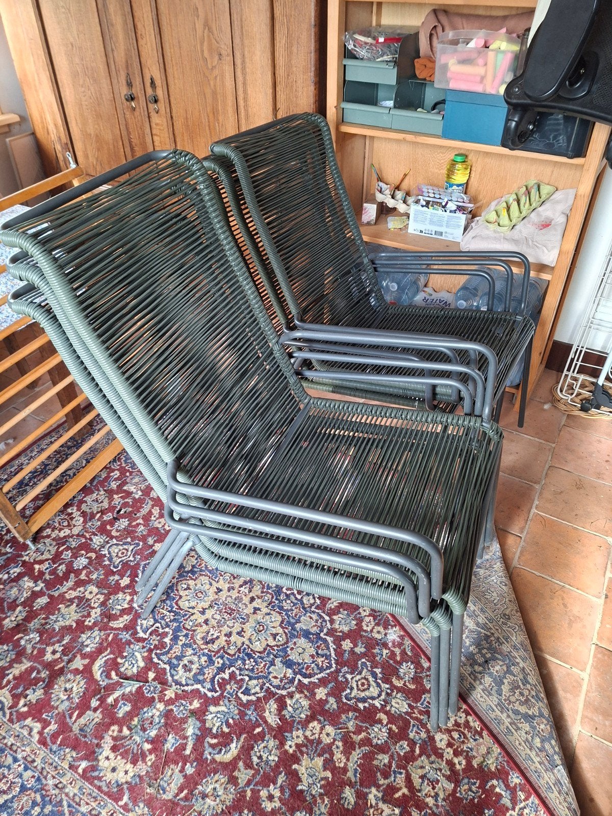 6 stoelen van Intratuin - Gratis af te halen, Ophalen, Overige kleuren, Vijf, Zes of meer stoelen, Kunststof