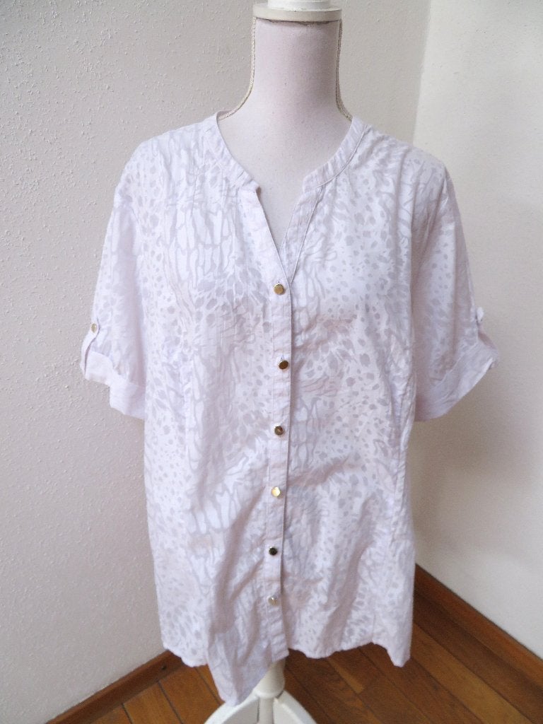 Q35 Paola aparte blouse wit maat 52, Ophalen of Verzenden, Zo goed als nieuw, Wit, Blouse of Tuniek