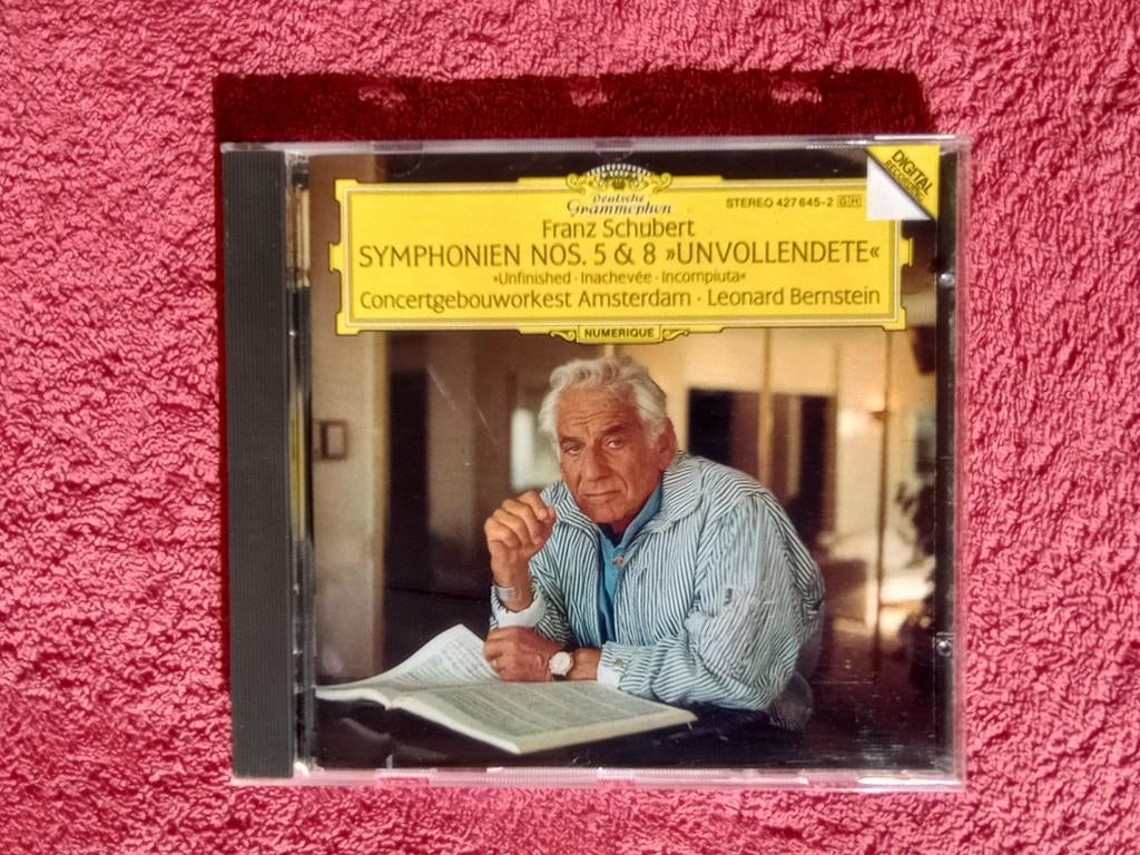Schubert Symphonien 5 & 8 - Leonard Bernstein, Gebruikt, Met libretto, Ophalen of Verzenden, Romantiek