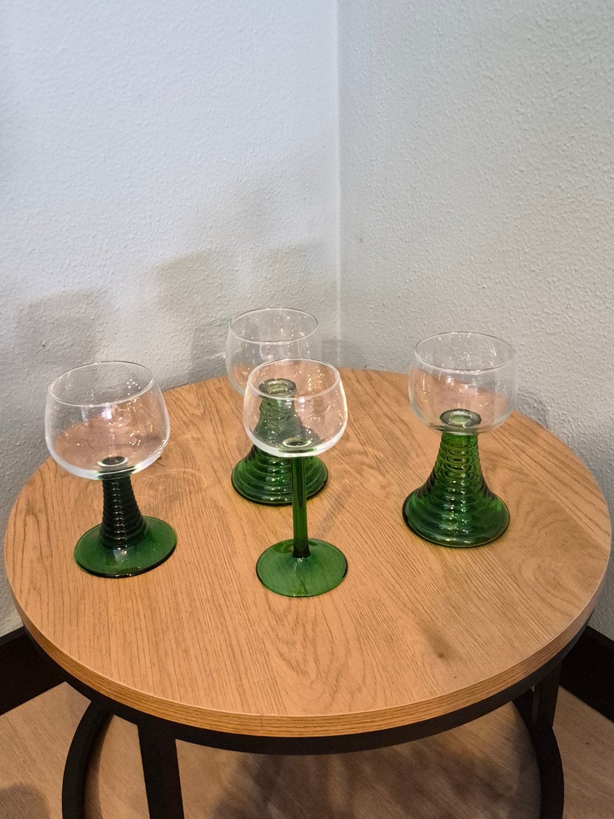 groene wijnglazen vintage, Ophalen of Verzenden