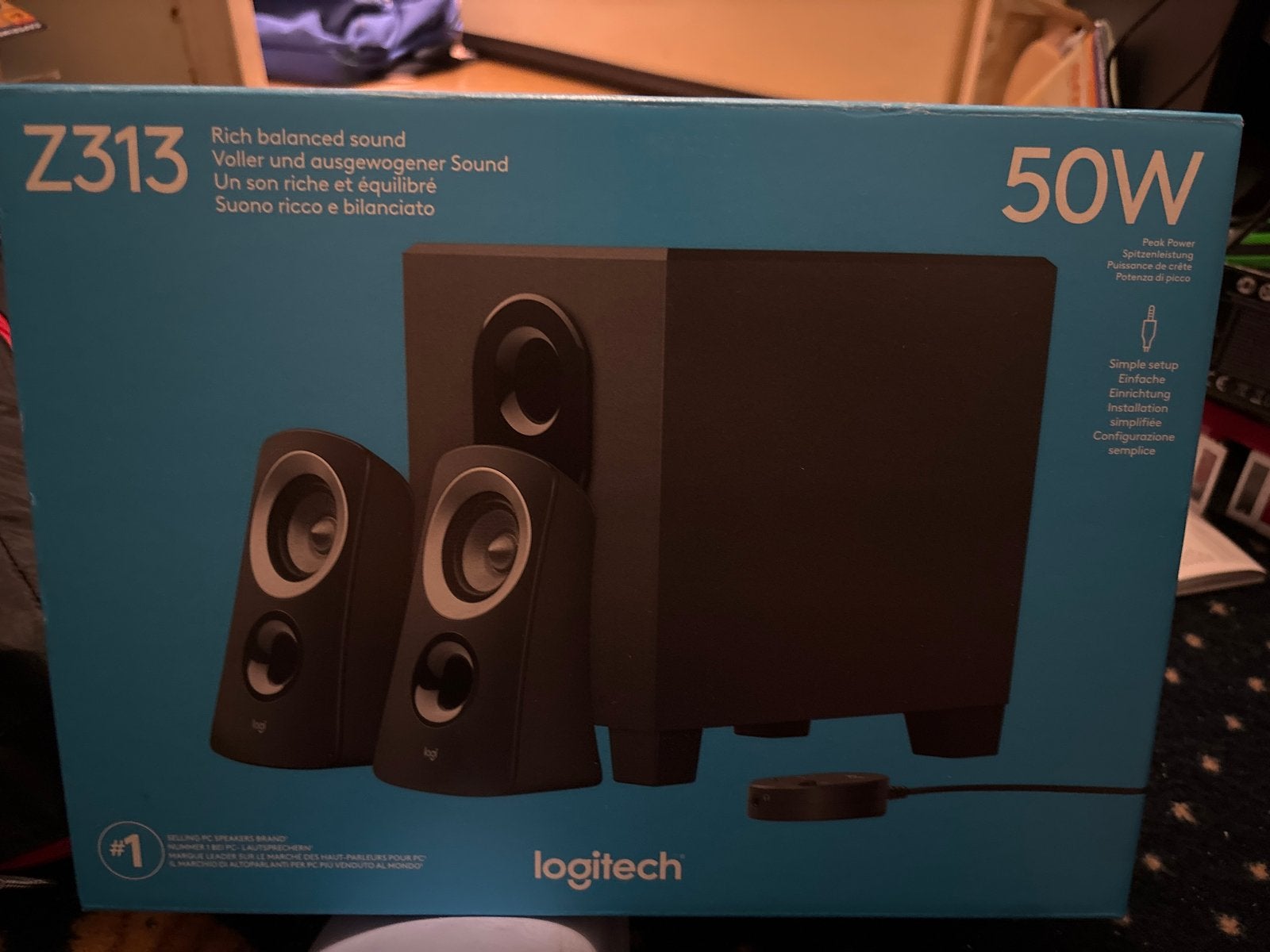 Logitech Z313 2.1 Luidsprekerset met Subwoofer, Computers en Software, Pc speakers, Ophalen of Verzenden, Nieuw, Audiokanaal 2.1