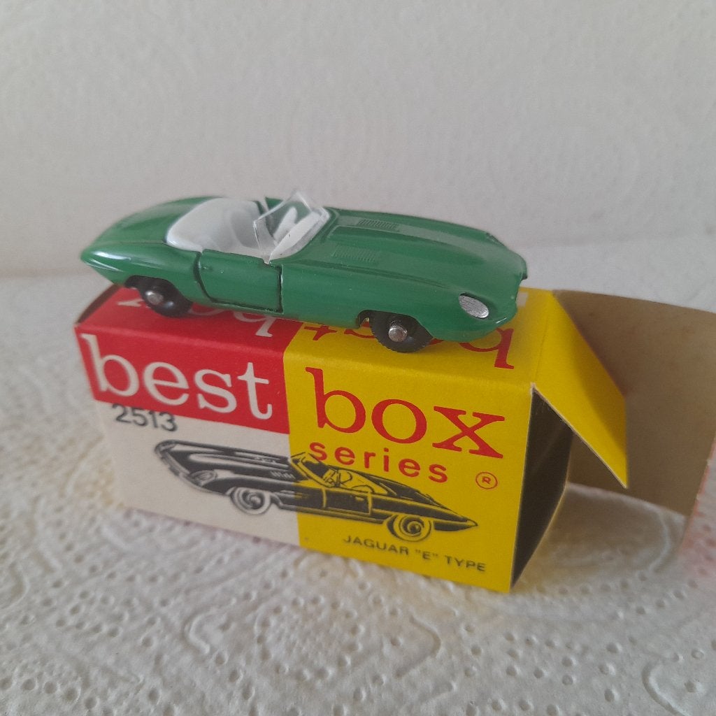 Best Box Bestbox. Jaguar E type BRG. Mint in mint box, Ophalen of Verzenden, Nieuw, Auto