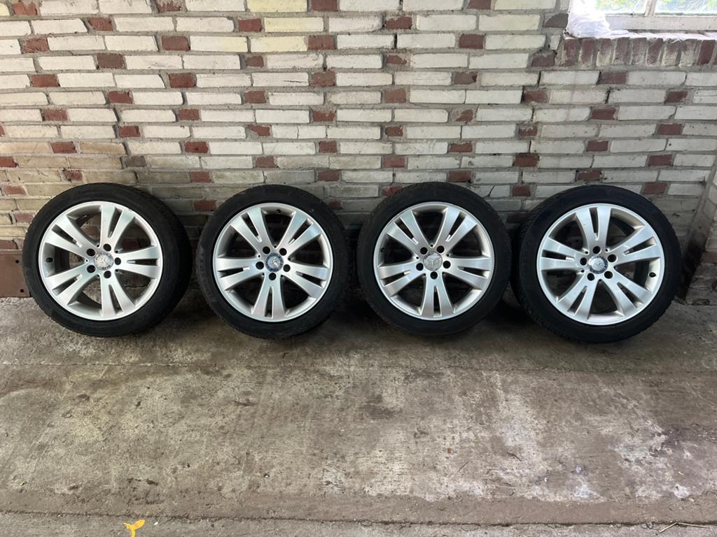 Mercedes w204 velgen 225/45/17, Auto-onderdelen, Banden en Velgen, Ophalen, Velg(en), 17 inch, Winterbanden