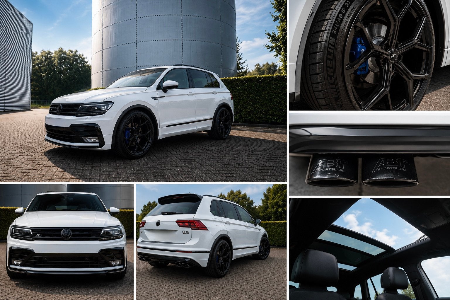 Volkswagen Tiguan 2.0TSI ABT 246pk pano head up 4 motion R, Automaat, 4 cilinders, 2500 kg, Wit