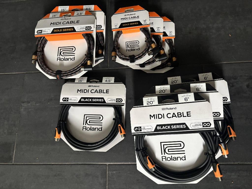Nieuwe Roland Midi kabels, Ophalen of Verzenden, Nieuw