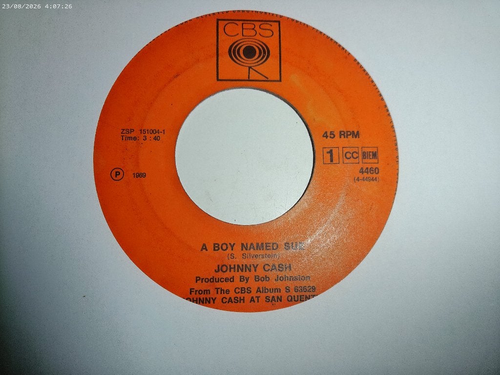 Johnny Cash - A boy named Sue, Cd's en Dvd's, Vinyl Singles, Gebruikt, Originele persing, 7 inch, Ophalen of Verzenden