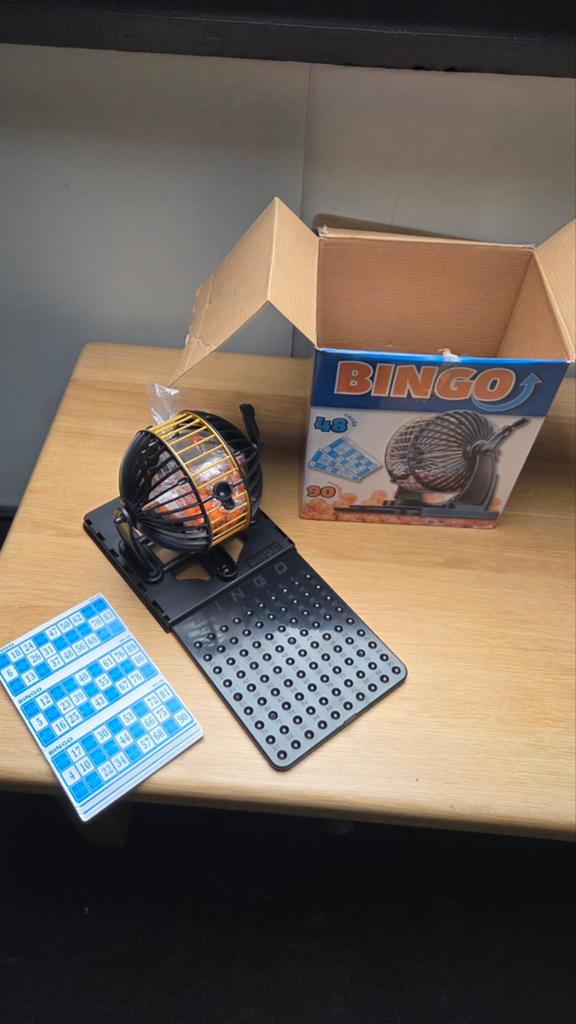 Bingoset molen met kaarten, Ophalen of Verzenden