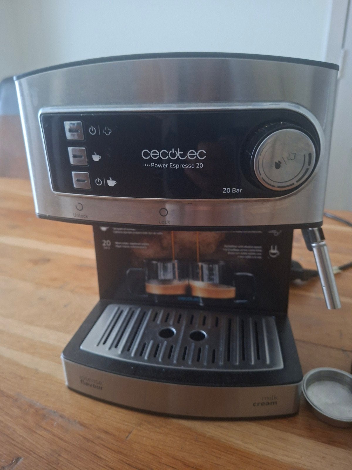 Cecotec Power Espresso 20 Bar - Zo goed als nieuw, Espresso apparaat, Gemalen koffie, Ophalen of Verzenden, Zo goed als nieuw
