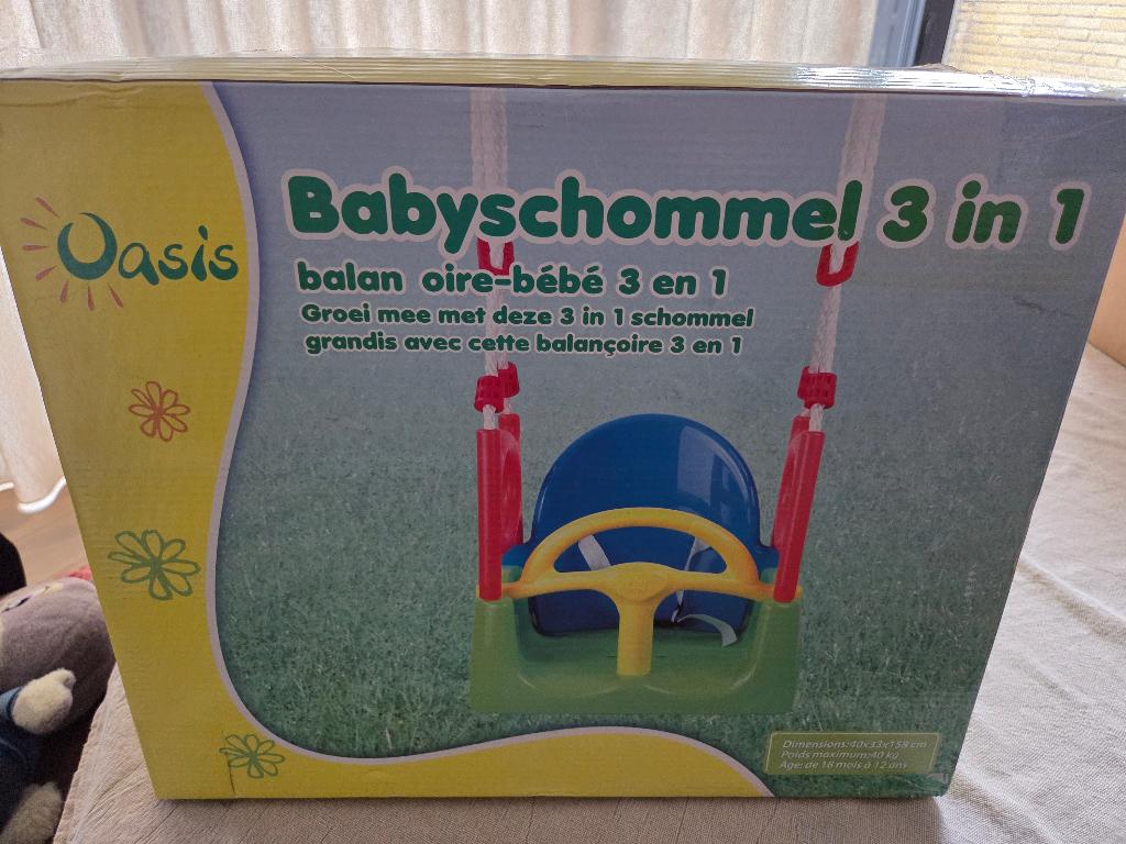 Babyschommel 3 in 1 (nieuw), Kinderen en Baby's, Speelgoed | Buiten | Speeltoestellen, Ophalen, Nieuw, Schommel