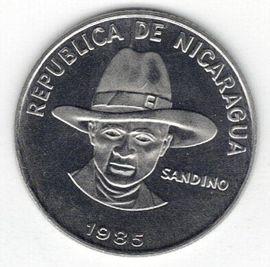 26-1120 Nicaragua 25 centavos 1985, Ophalen of Verzenden, Midden-Amerika, Losse munt