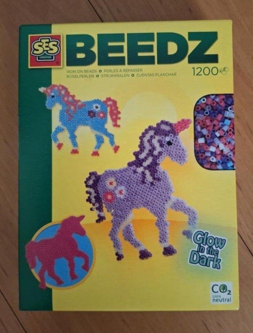 SES Beedz Strijkkralen Eenhoorns Glow in the Dark, Ophalen of Verzenden, Nieuw, Knutselwerk