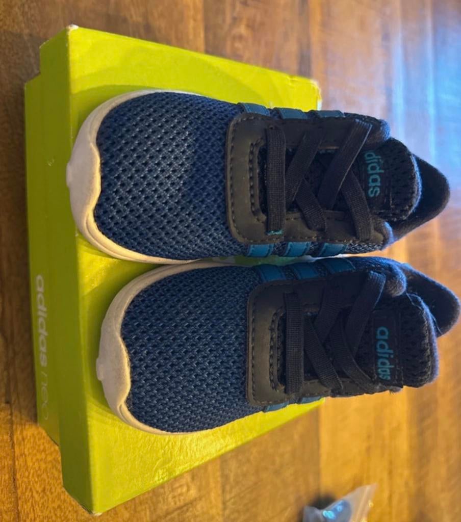 Adidas Neo Lite Racer sneakers maat 21 blauw met doos, Ophalen of Verzenden, Gebruikt, Jongen, Sportschoenen